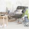 Hello Honey® Matte Gray & Sand Metal Floor Planter Set Hanging on Stands
